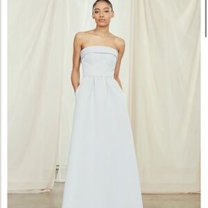 NEW! Amsale Rene Bridesmaid Dress in Ice